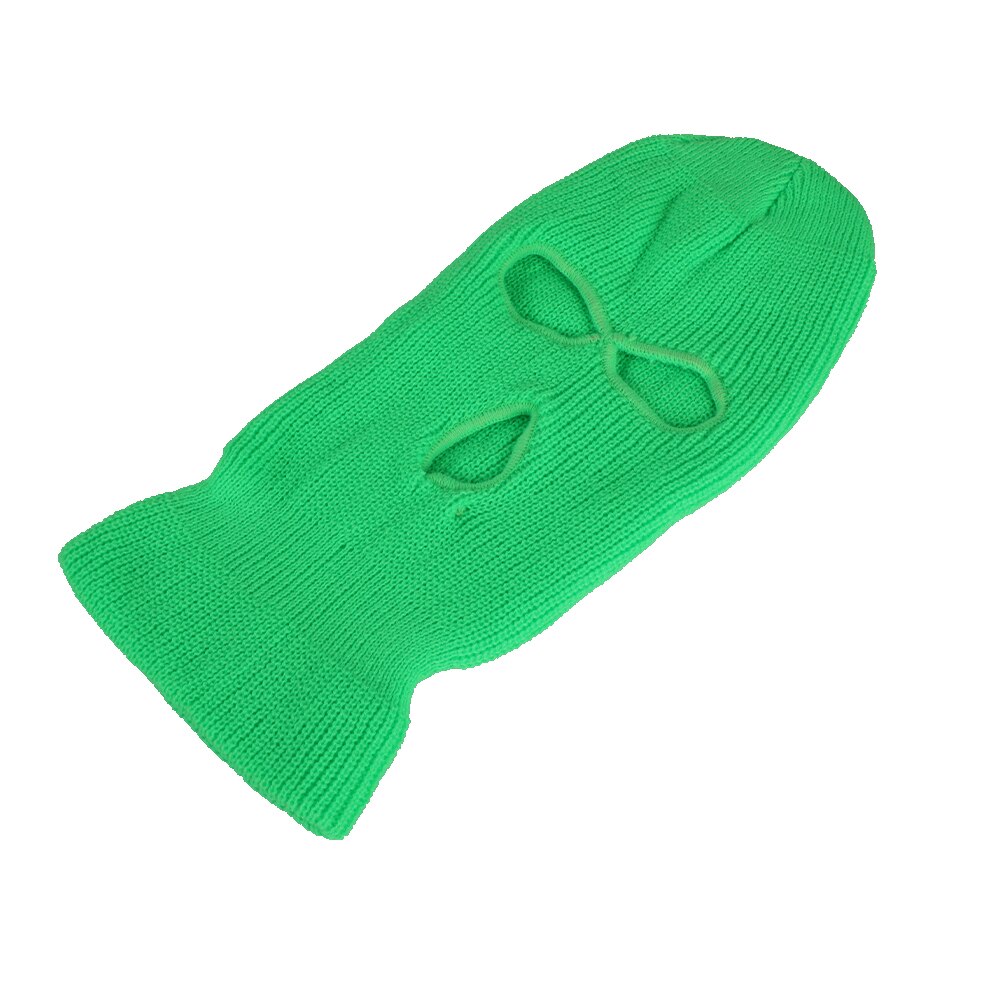Ski Mask Knitted Face Cover Winter Balaclava Full Face Mask for Winter Outdoor Sports CS Winter Three 3 Hole Balaclava Knit Hat: 12