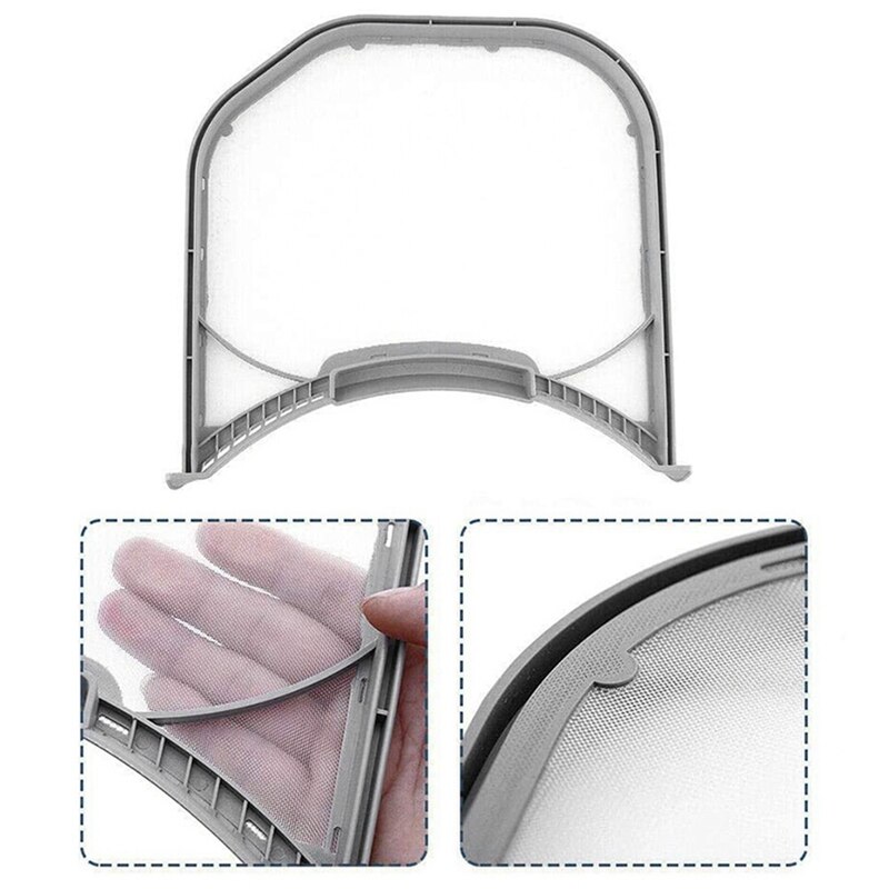 Conjunto de filtro de fiapos secador compatível para lg electronics adq56656401 secador filtro de fiapos sn