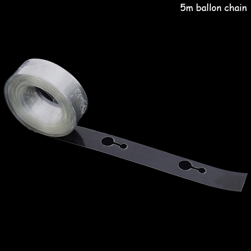 Balloon accessories 5M balloon chain single hole ribbon point wedding party birthday background decoration balloon chain arch ha: double hole Chain