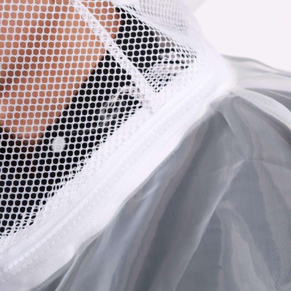 Ropa transpirable para apicultura Anti-abeja traje de apicultura dedicado medio cuerpo con tapa a prueba de abejas blanco