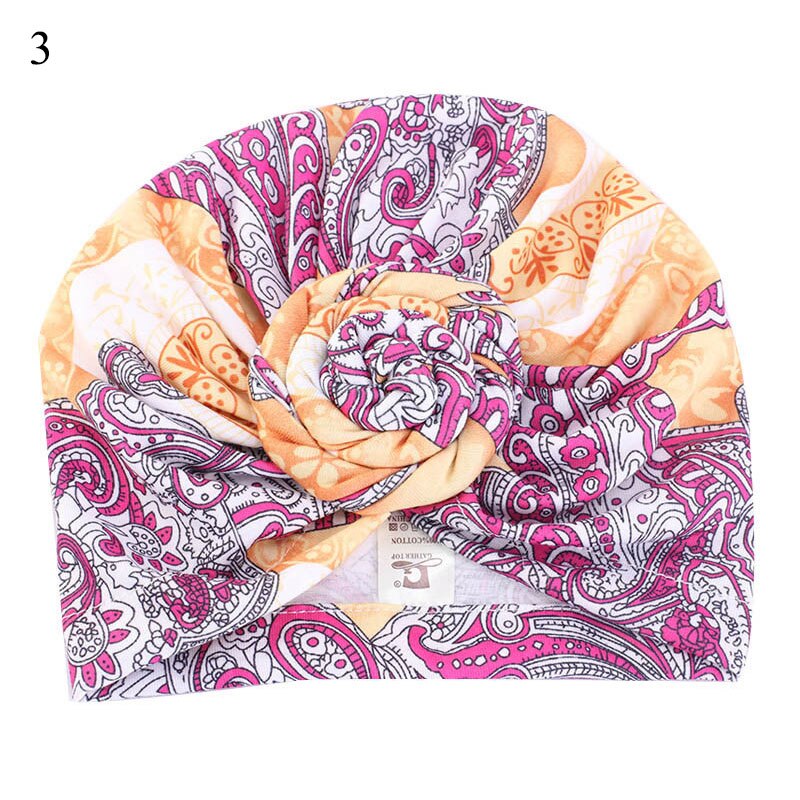 de chaleur africaine bébé populaire enfants beignet Bonnet noeud indien chapeau Parent enfant Extra grand sommeil casquette réglable Satin: 3