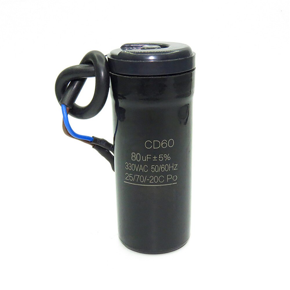330V AC CD60 Motor Start Condensator 47UF 64UF 75UF 80UF 88-108UF 50HZ 60Hz Koelkast Compressor Start Condensator: 80UF