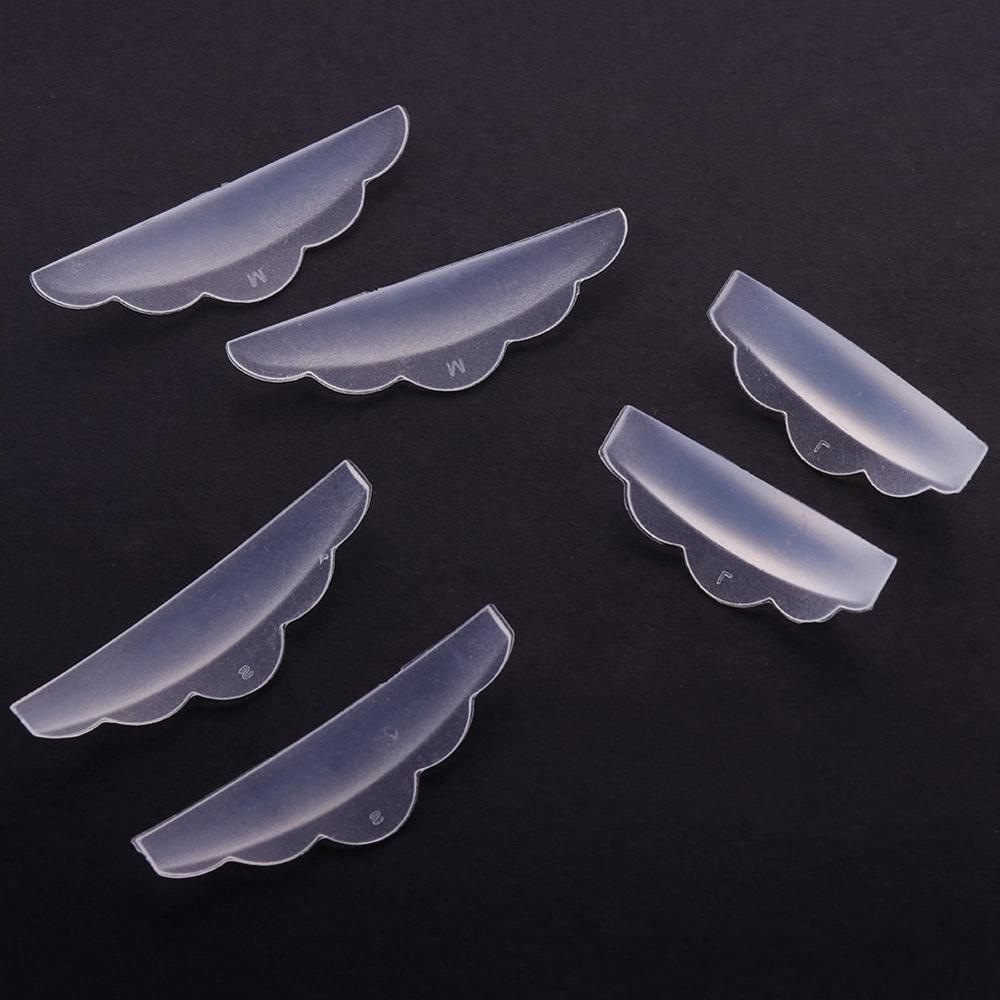 Silikoniripsien perm tyyny kierrätys ripset shield lifting kihartimet 3d ripsien meikkitarvikkeet applikaattori työkalut  #288087: 6 kpl (sisältää sml)