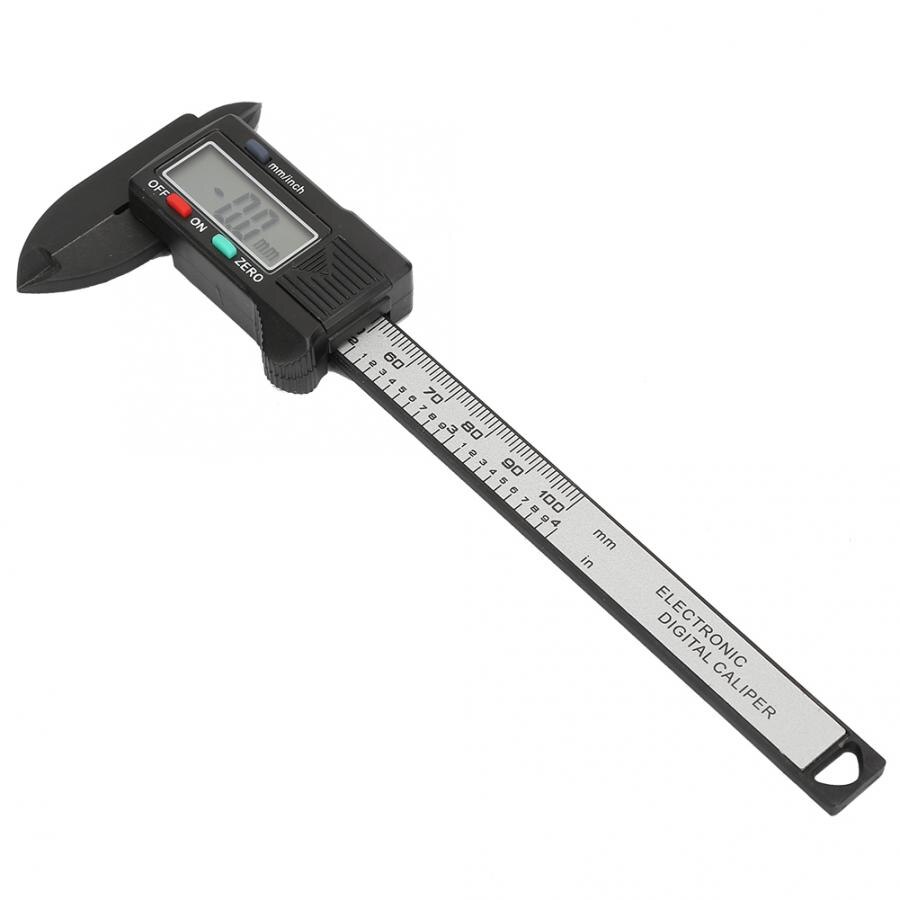 Calibro Digitable Micrometer Practical 100 Mm Plastic Electronic Digital Caliper With Large LCD Screen (Without Battery)
