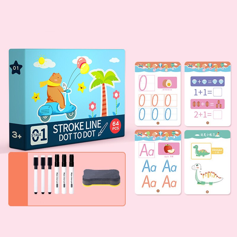 Magical Tracing Workbook Reusable Calligraphy Copybook Toddler Learning Activities For Kids Children Magical Tracing Workbook