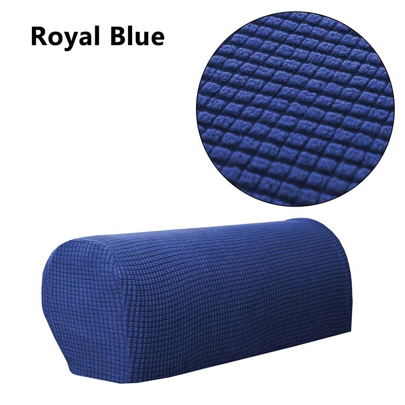 1 paire amovible canapé accoudoir couverture canapé serviette canapé canapé chaise protecteur fauteuil couvre extensible chaise bras housse: Royal Blue