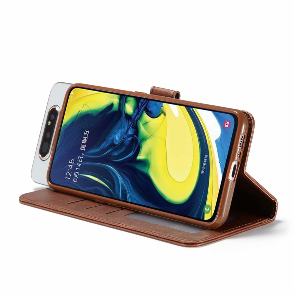 Funda para Samsung Galaxy A80 Funda tapa libro billetera de cuero Funda Vintage magnética protectora Funda para Samsung A80 A90 Etui