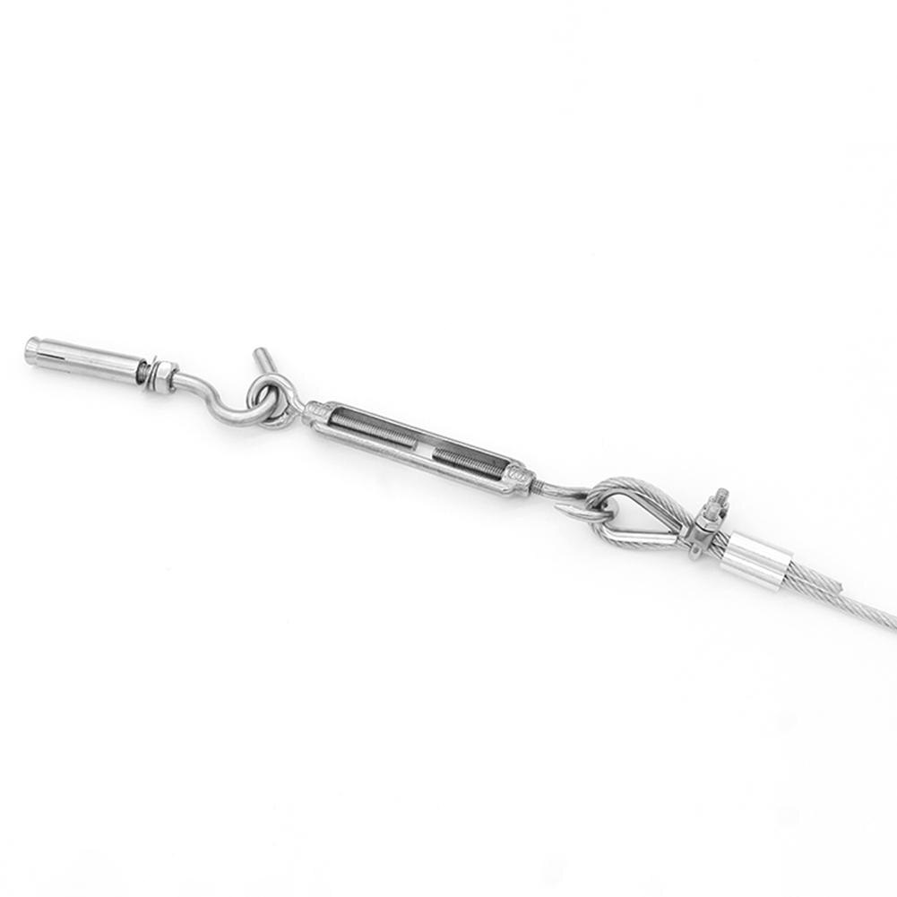 Stainless Steel Spring Eye Turn Buckle Wire Rope Tensioner Hardware Accessories with Sufficient Durability and Ruggedness