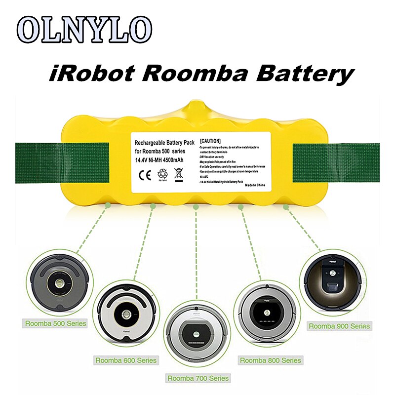 Voor Irobot Roomba 14.4V Batterij Voor Irobot Roomba Stofzuiger 500 530 570 580 600 630 650 700 800 980 R3 Oplaadbare Batterij
