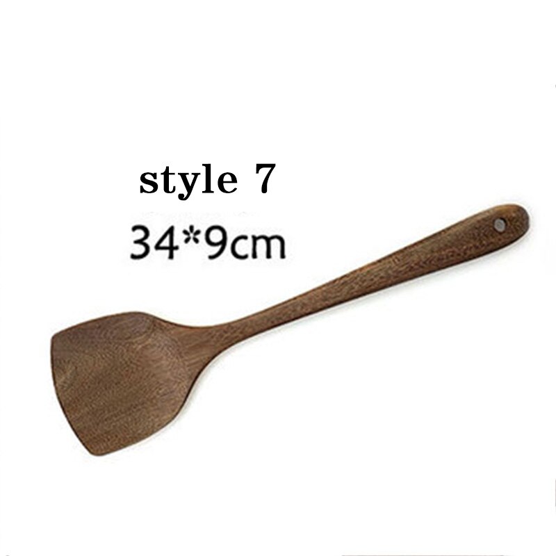 1pc Non-stick Wood Spatula Shovel Spoon Kitchen Accessories Non-Stick Cookware Cooking Utensils Tools Household Kitchen Cookware: style 7