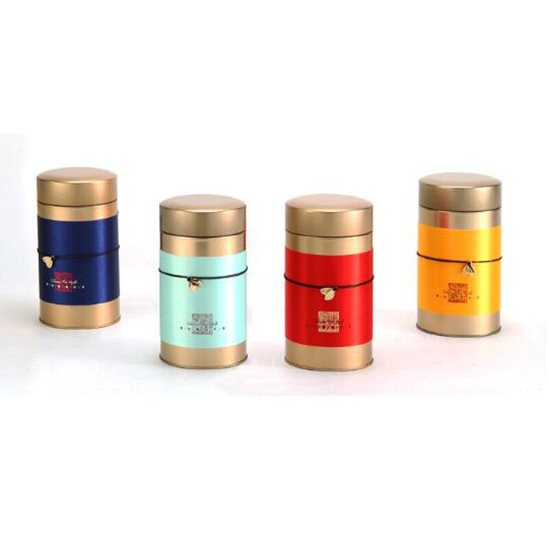 Metal Universal Tea Caddy Sealed Jar Tea Box for Puer Green Tea Storage Chinese Style Household Accessories