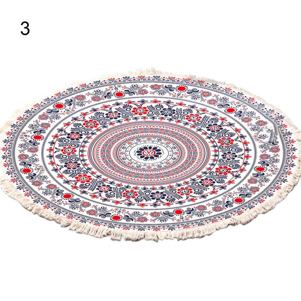 Vloer Tapijt Ronde Tapijt Met Kwastje Polyester Handig Opslag Vloer Tapijt Voor Slaapkamer: 3