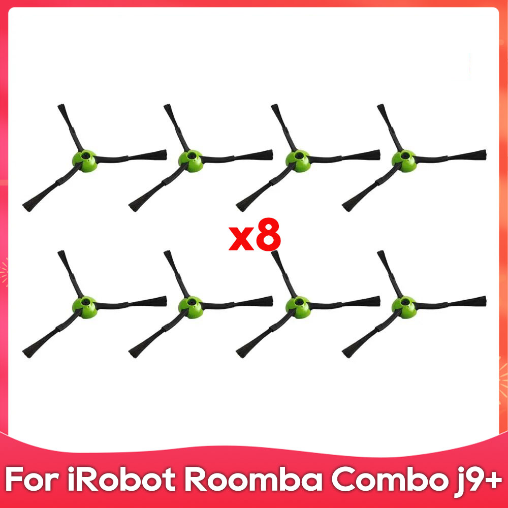 Compatible con ( iRobot Roomba Combo j7+, j9+, 10 Max ) Cepillo lateral de rodillo, filtro, paño de fregado, bolsa de polvo, accesorio para aspiradora robótica.: Verde militar