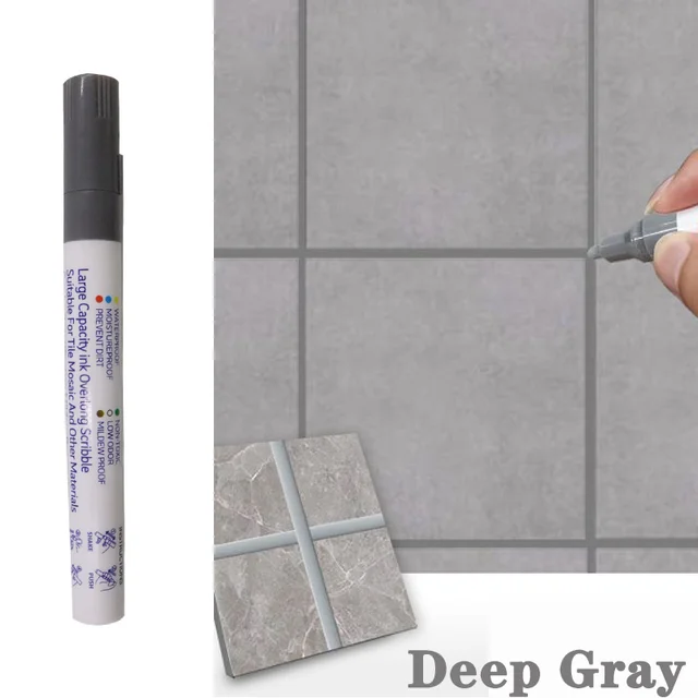 Waterproof Tile Marker Grout Pen Wall Seam for Floor Bathroom Kitchen Toilet Wall Seam Repair Black White Gold Silver Beige: Red