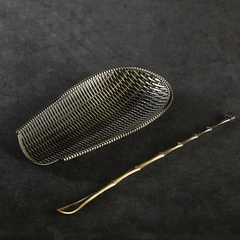 Tangpin kaffe og te verktøy legert stål te scoops metall te tilbehør: Stil b