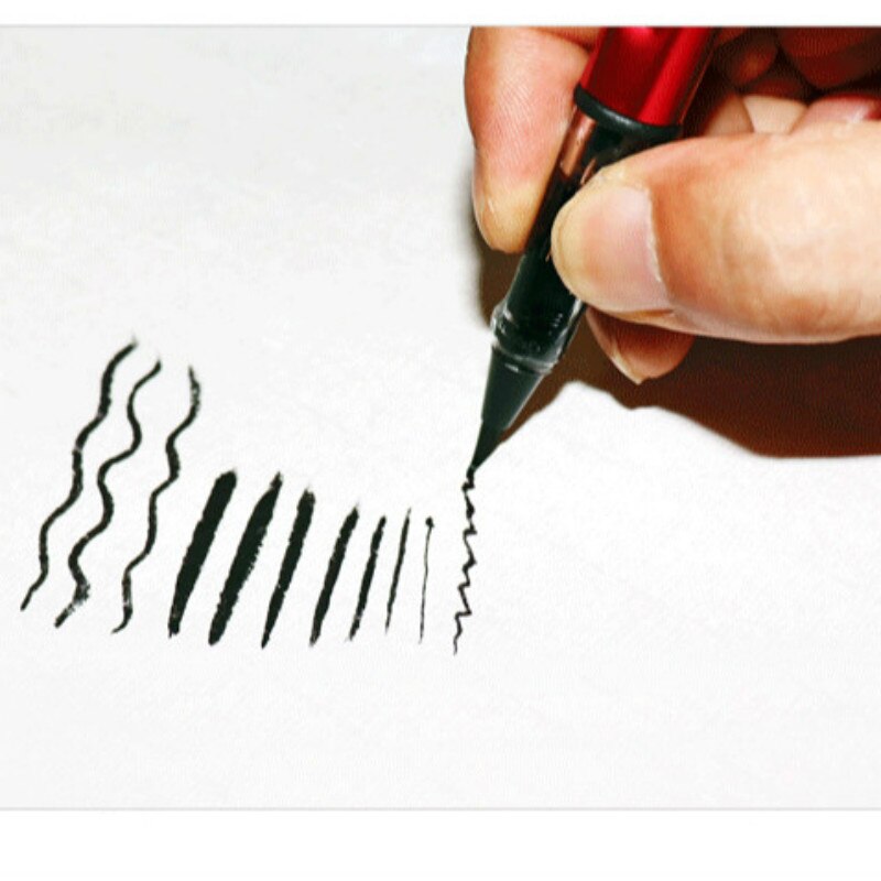 Udsøgt pen kinesiske kalligrafibørster pen væsel hår regelmæssigt script børste pen kalligrafi skrivning kinesiske malerbørster