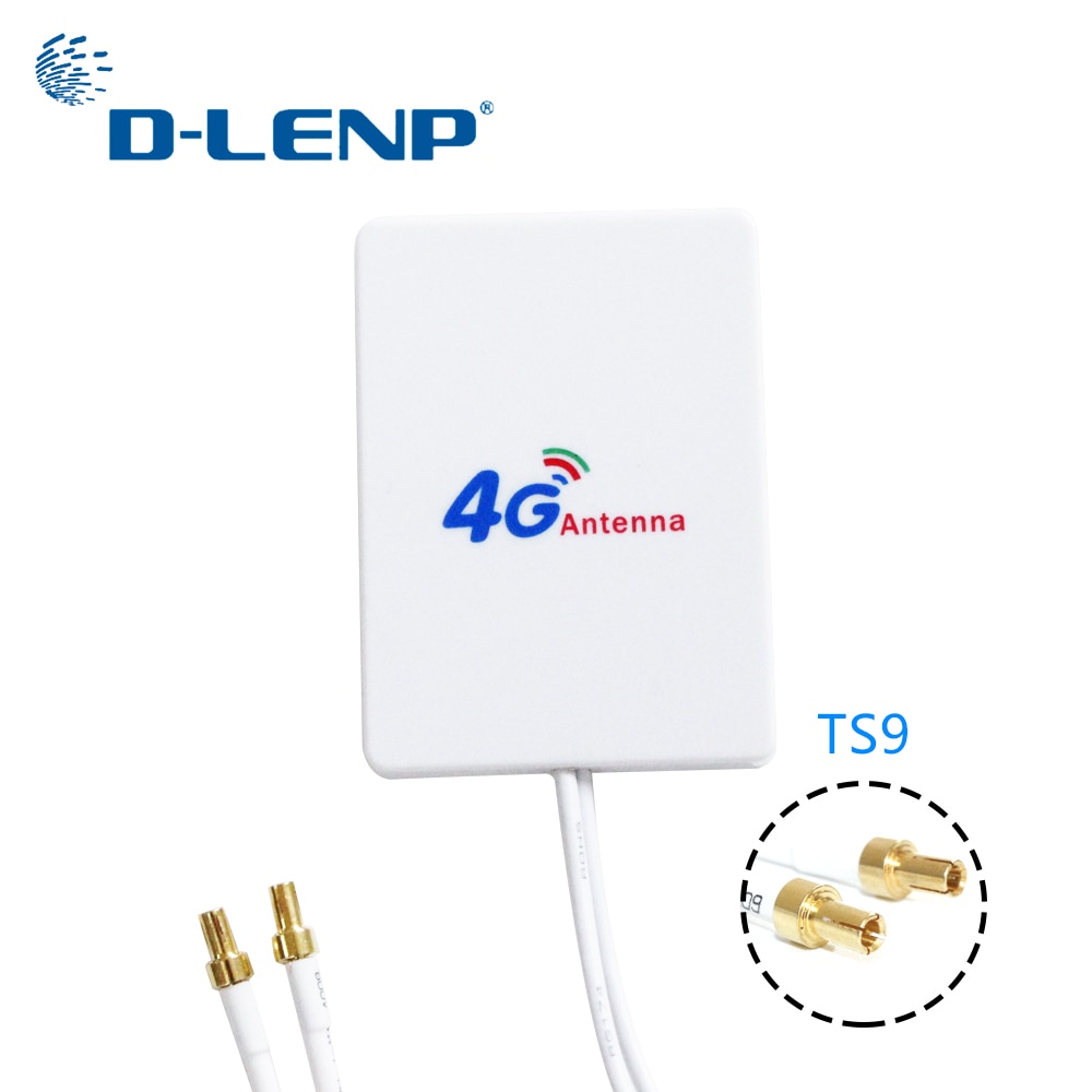 Dlenp 4G LTE Rotuter Antenna 3G 4G External Antennas for Huawei 3G 4G LTE Router Modem Aerial TS9 Connector with 3m cable