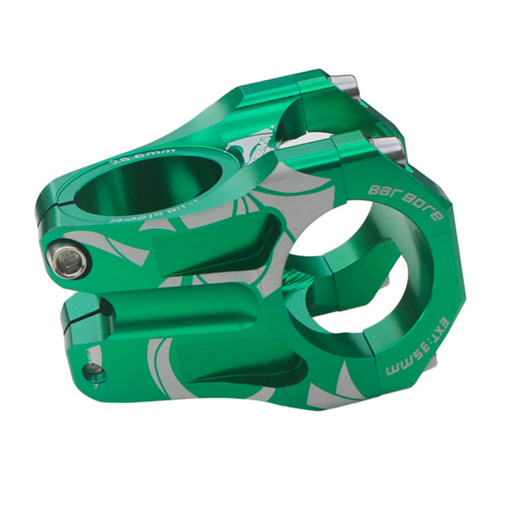 Mountain Bike Hollow Stem Aluminum Hollow Stem Fitting 31.8mm Road Bike Speed Short Stem Folding Bike Stem Bike Fork Stem: Green