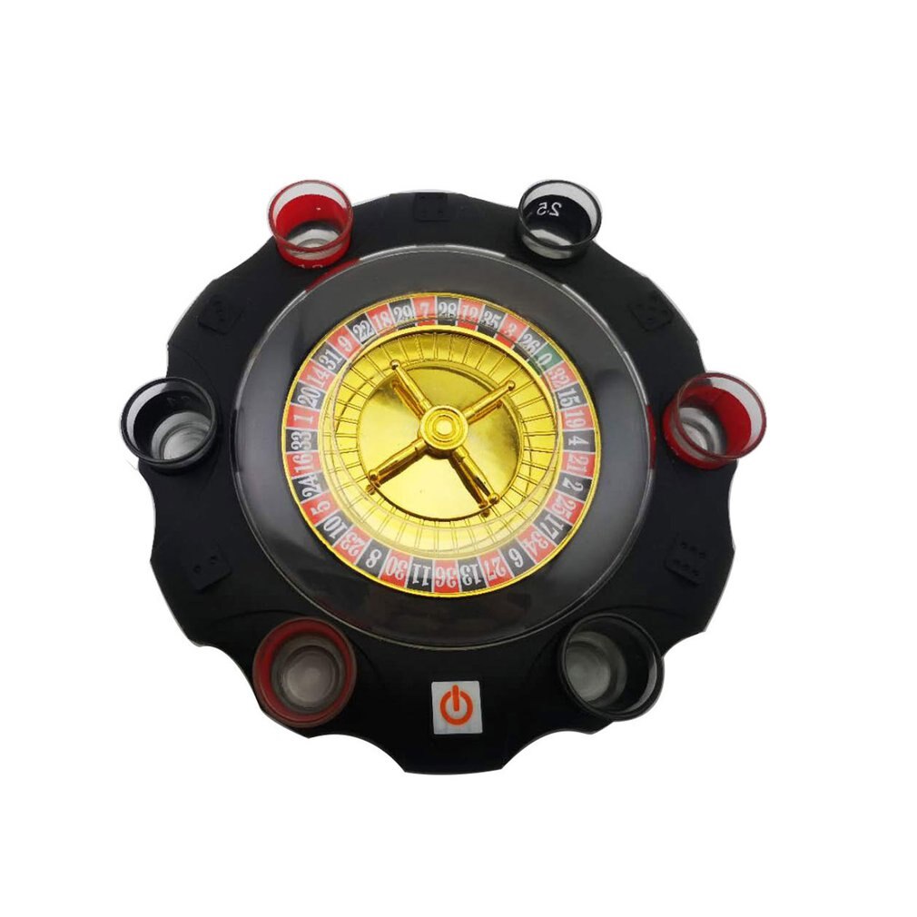 Electric Russian Lucky Turntable Friends Gathering Game Wine Table Game Entertainment Fun Toys Bar Supplies