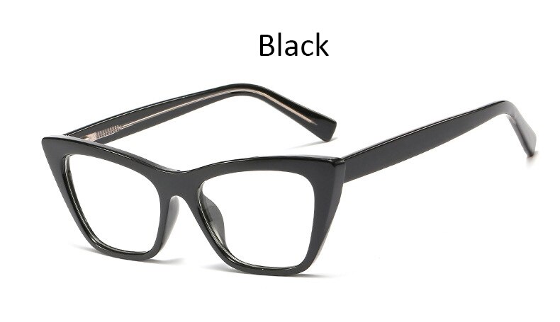 Frauen gläser Platz Brille Rahmen Weiblichen Klar Optische Computer transparent brillen Einrahmer frau: Schwarz