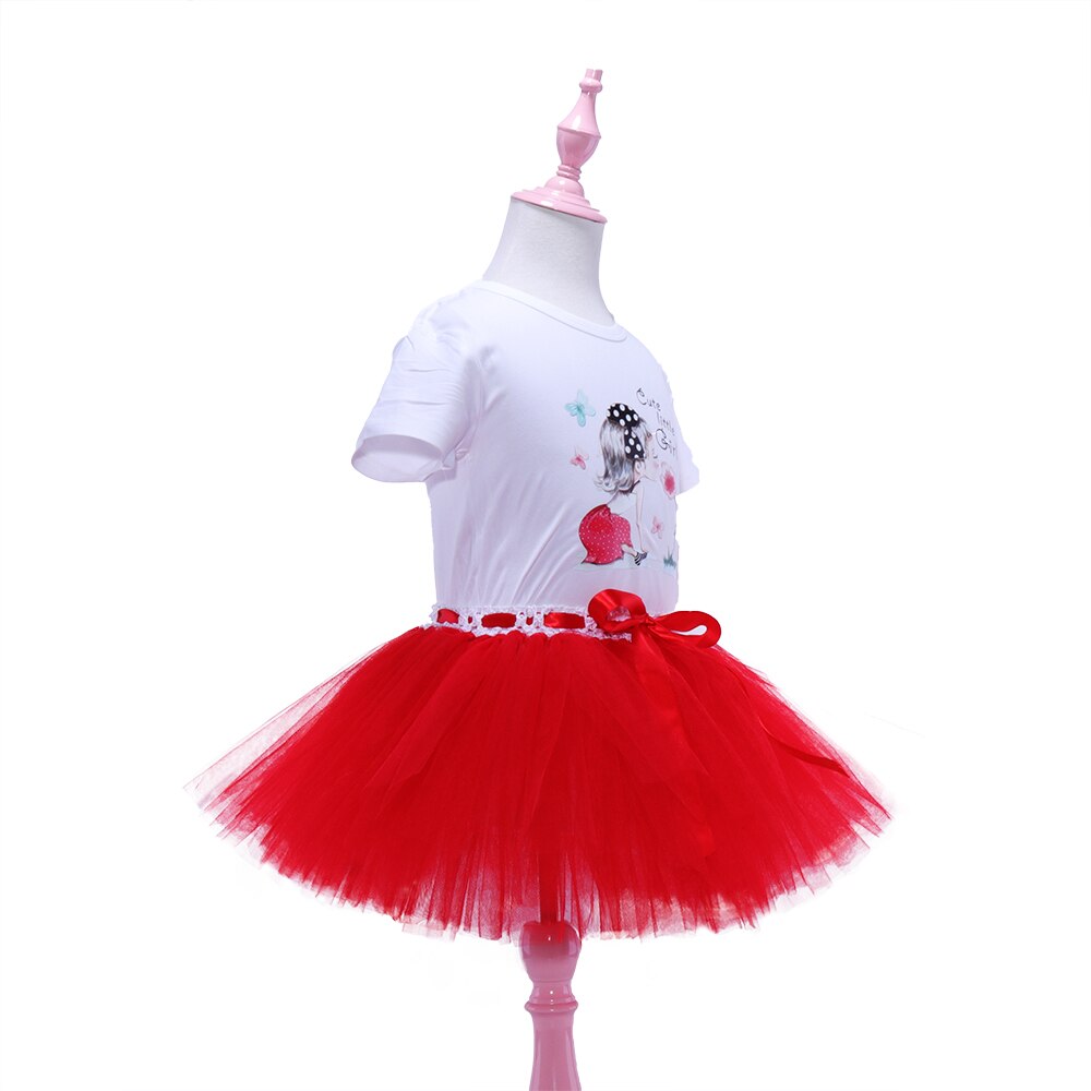 Faldas de verano para niñas, tutú con camiseta, tutú de tul, falda de malla esponjosa, ropa para niñas pequeñas y adolescentes