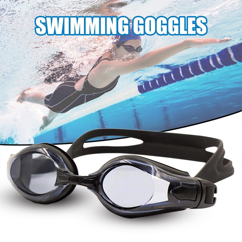 Uv Waterdicht Zwembril Hd Zwemmen Galvaniseren Grote Frame Anti-Fog Siliconen Zwembril Hd Zwembril * 3