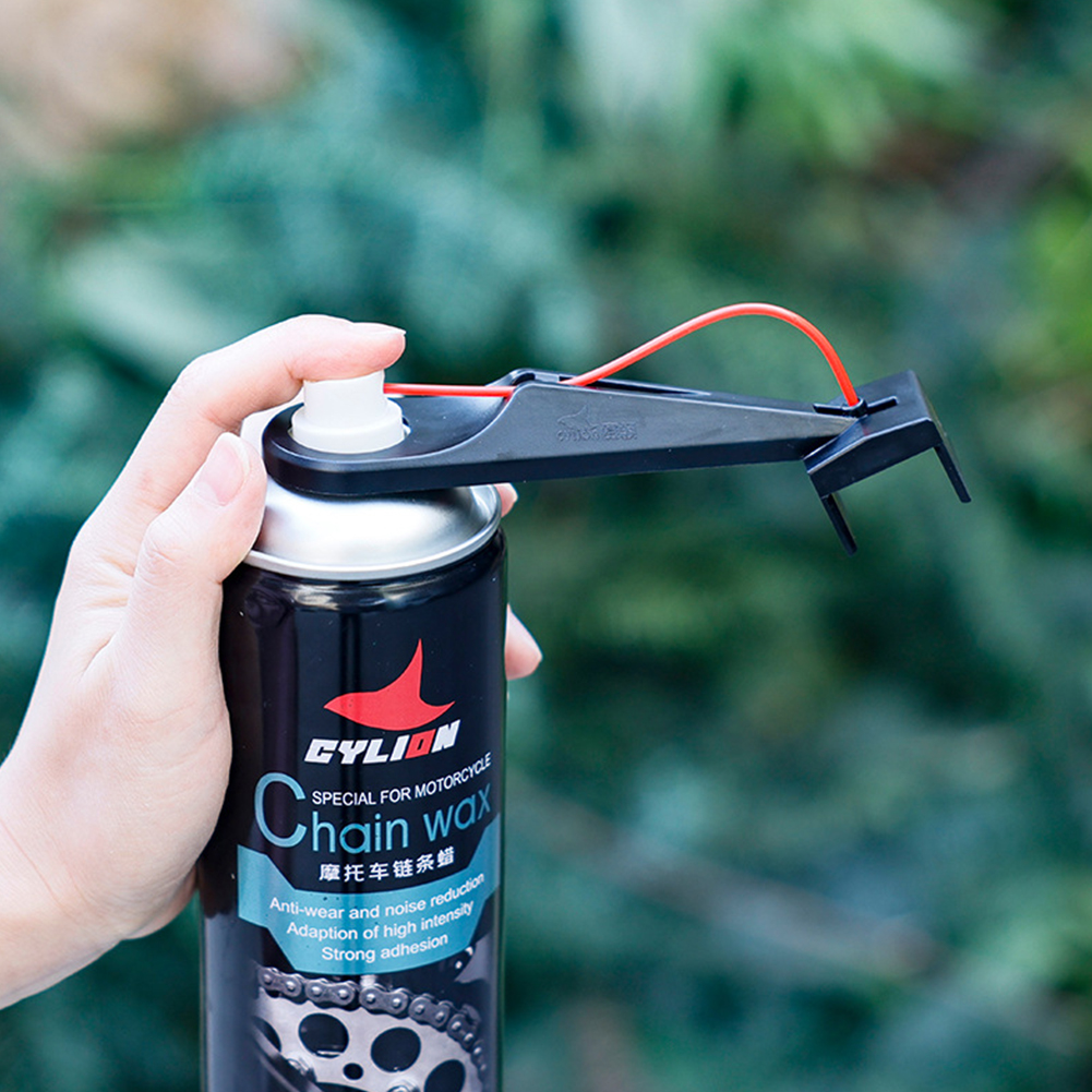 10-1set Motorcycle Chain Oiler Spray Gear Mess-Free Motorcycle Chain Lube Applicator Moto Wax Chain Cleaner Maintenance Tools