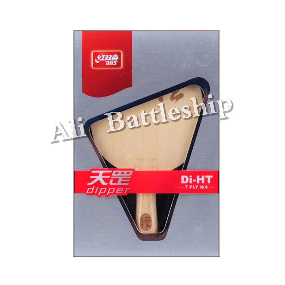 DHS nueva di-ht (superficie HINOKI, madera de 7 capas) raqueta de pala de tenis de mesa Cypress Ping Pong Bat Paddle