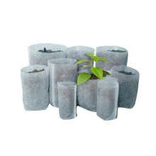 100pcs Biodegradable Seed Nursery Bags Non Woven Nursery Flower Pots Vegetable Transplant Breeding Pots Garden Planting Bags