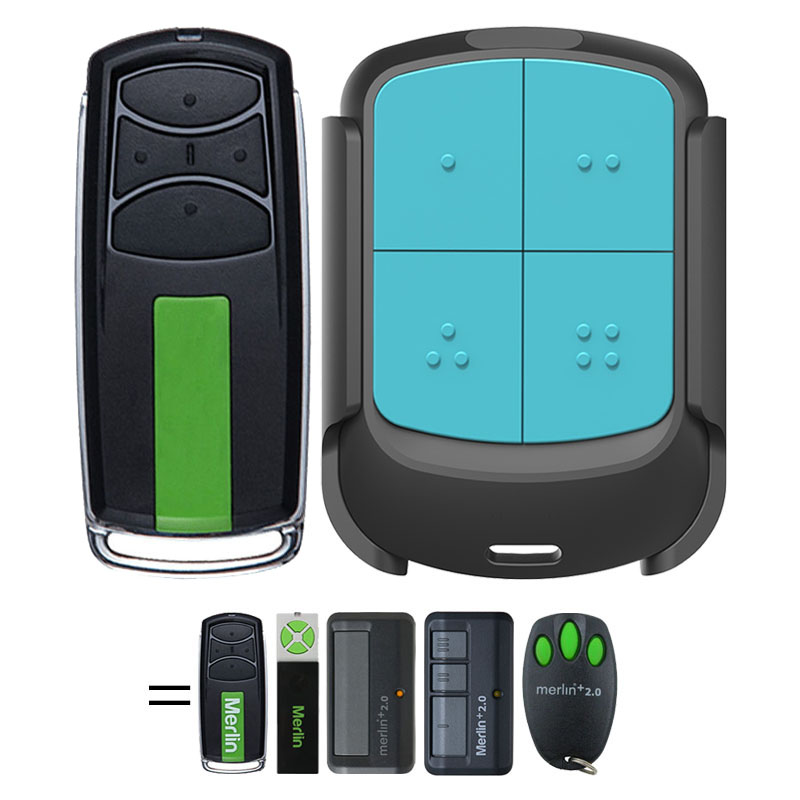 Merlin Premium E960M E940M E950M E945M Security+2.0 Garage Door Remote Control Garage Door Opener 433.30 433.92 434.54MHz