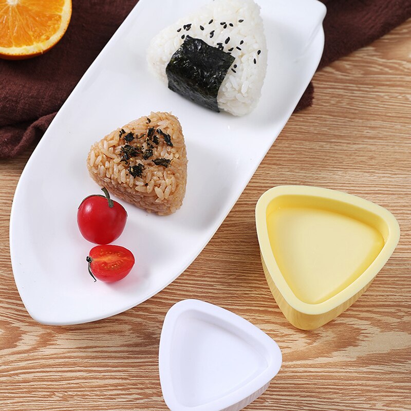 Molde Triangular para hacer Sushi, bola de arroz japonesa, prensa Triangular para comida, DIY, máquina para hacer Sushi, accesorios de cocina