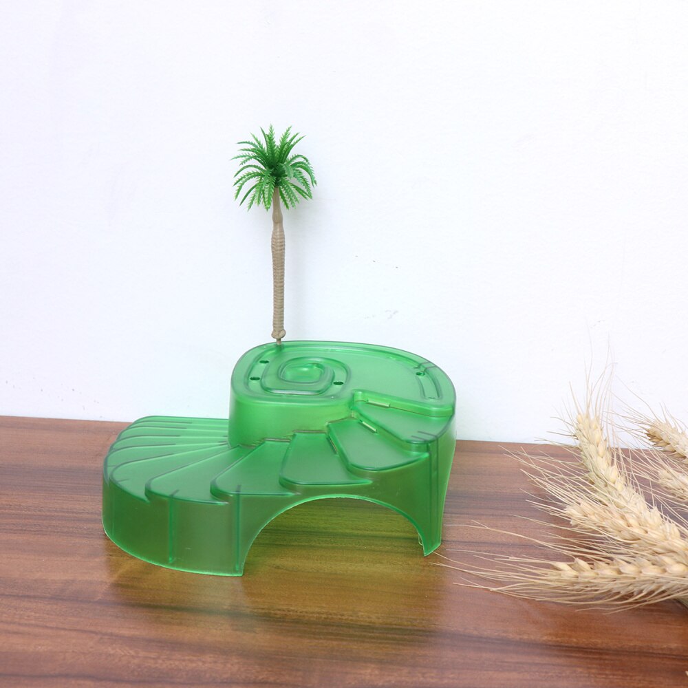 1pc Bask Platform Realistic Simulation Lifelike Lightweight Durable Basking Platform Climbing Ramp for Aquarium Tank Landscaping