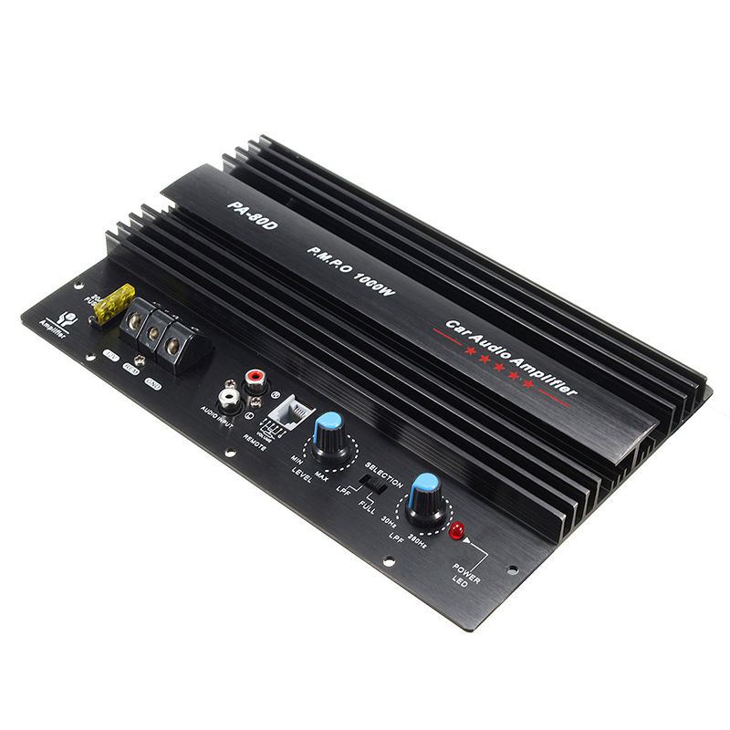 AMPLIFICADOR DE POTENCIA DE Audio para coche, Subwoofers de graves potentes, 12V, 1000W, PA80D