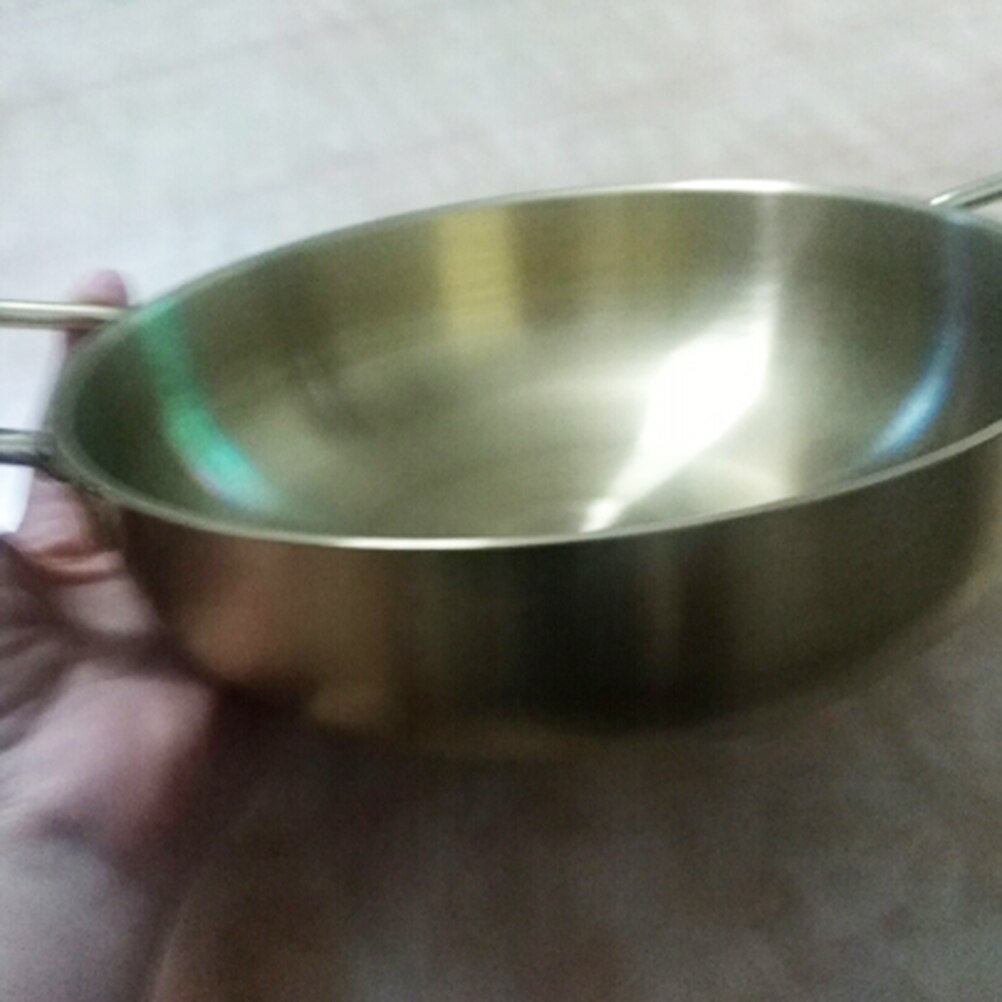 Mini Chefs Classic Stainless Steel Everyday Pan Cookware - Inner Diameter 18CM/20CM/22CM (Golden/Silver)