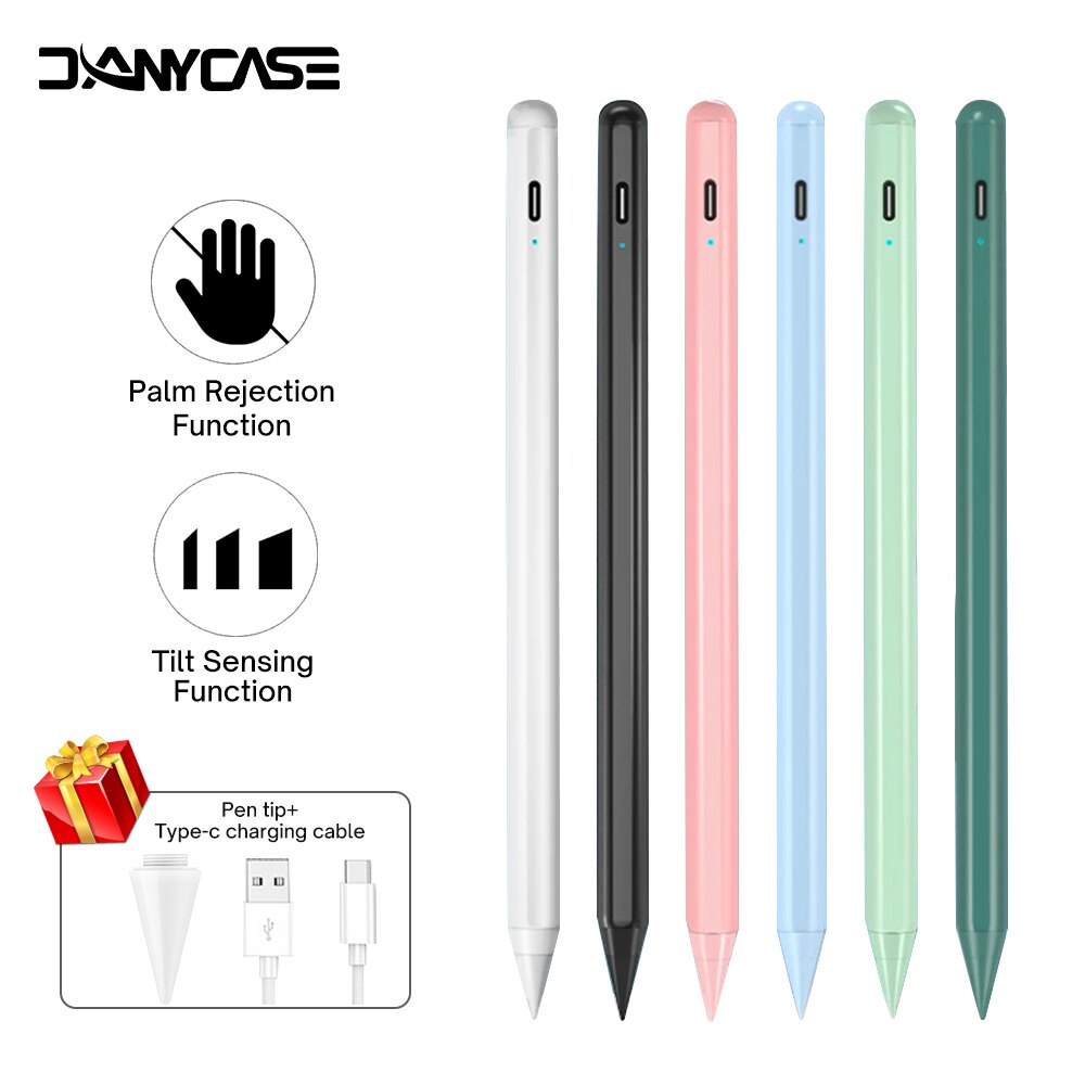 Voor Ipad Potlood Met Palm Afwijzing Tilt, stylus Pen Voor Apple Potlood 2 1 Ipad Pen Pro 11 12.9 Air 4 7th 8th Mini 5 Voor Apple pen