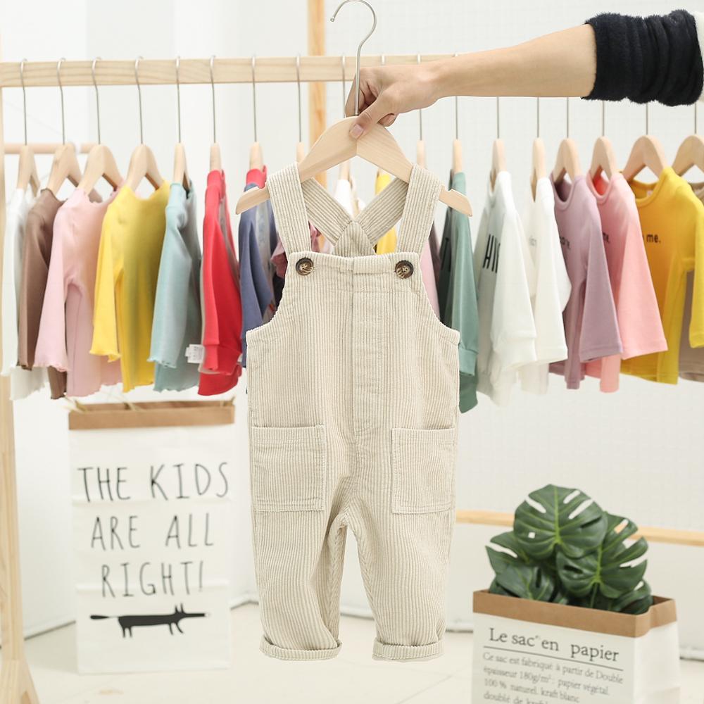 Milancel Kids Overalls Baby Overalls Solid Corduroy Jongens Broek Winter Overalls Voor Kinderen Meisjes Kleding