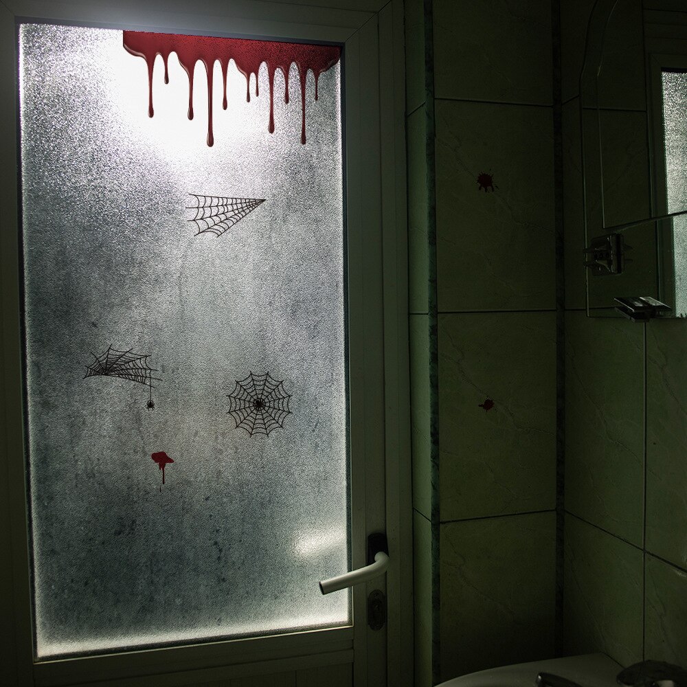 Bloody Hands Window Stickers - Bloody Designs Hand Prints with Blood Splatter