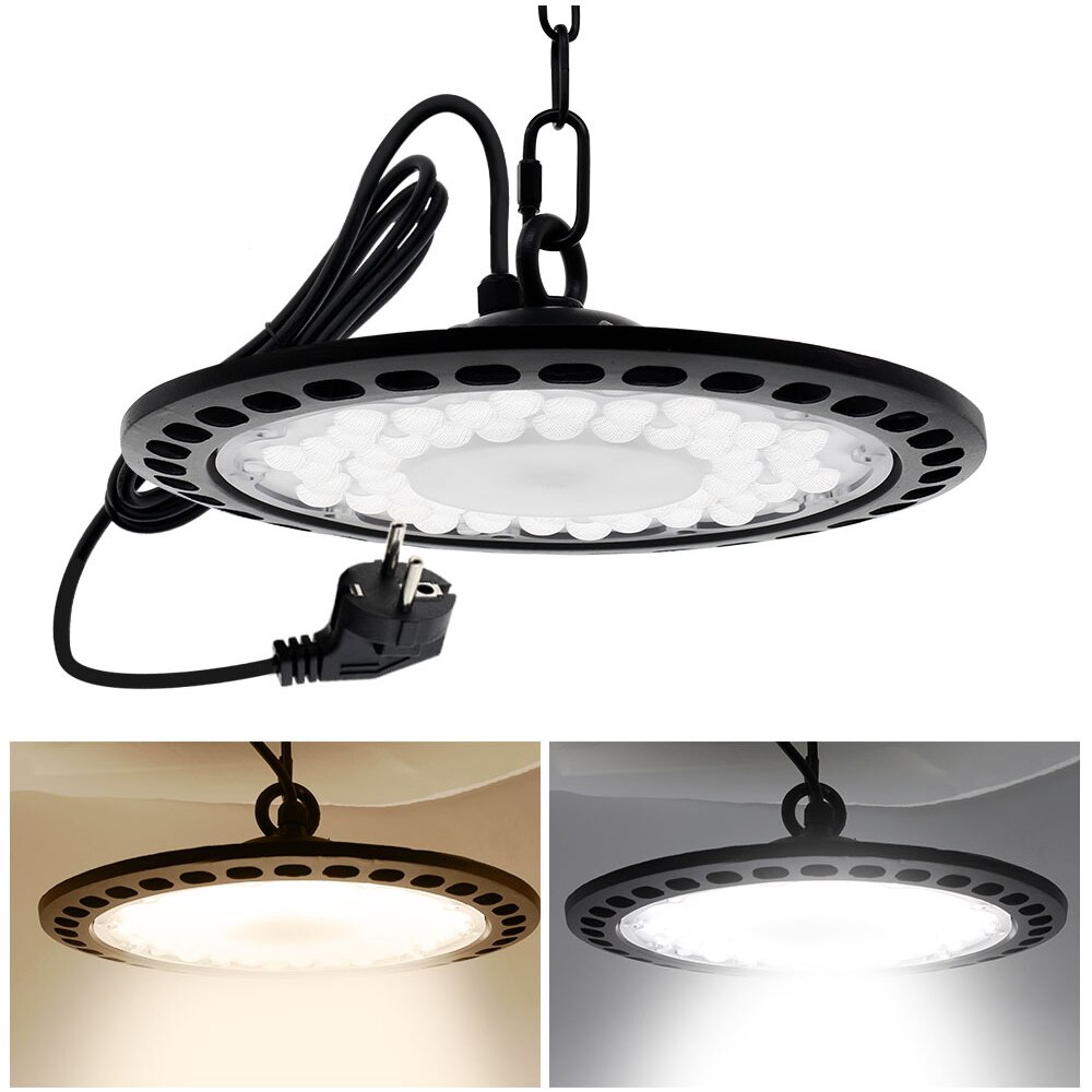 220V Led High Bay Licht Wasserdichte IP65 100W 150W 200W Garage Lager Stadion Markt Industrielle Werkstatt UFO Lampe