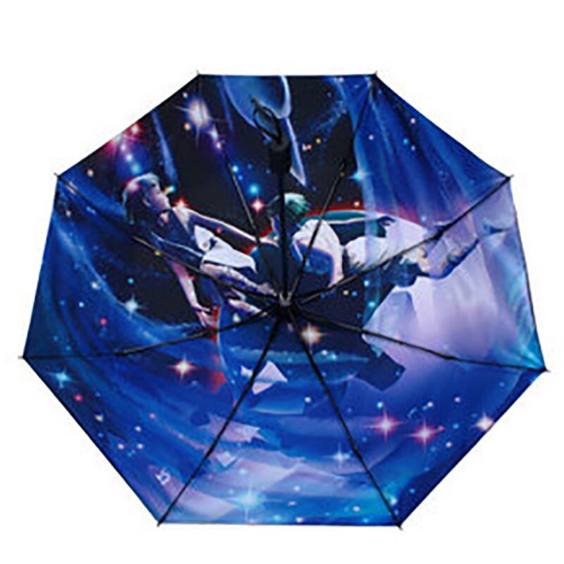 YADA 12 Constellation Pattern Folding Rainy Umbrella Anti-UV Rainproof Sun Protection Parasol Umbrellas Female YS015: Gemini