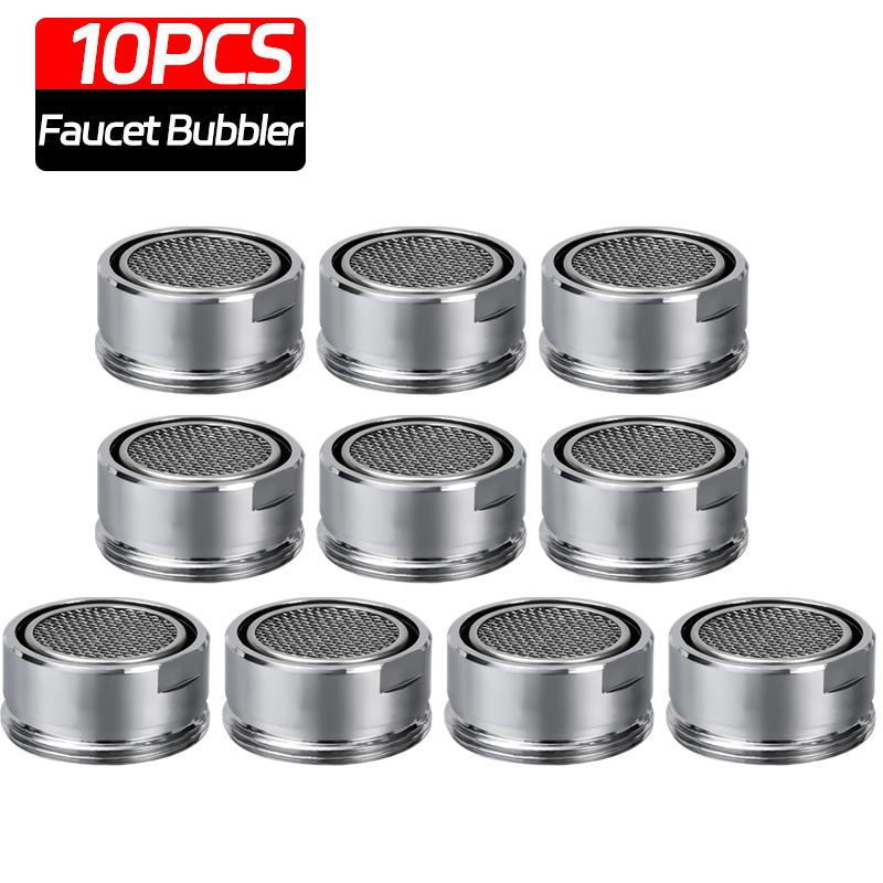 10/1pcs Brass Faucet Aerator 24mm Replaceable Parts Tap Filter Nozzle Saving Water Kitchen Bathroom Sink Thread Faucet Bubbler: light green