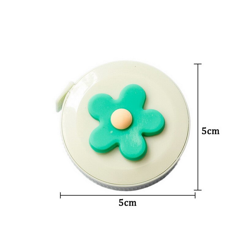 12PCs Stationery Cartoon Tape Measure Cute 1.5M Feet Double Size Measuring Scale Measurements Tape Measure Set: 06