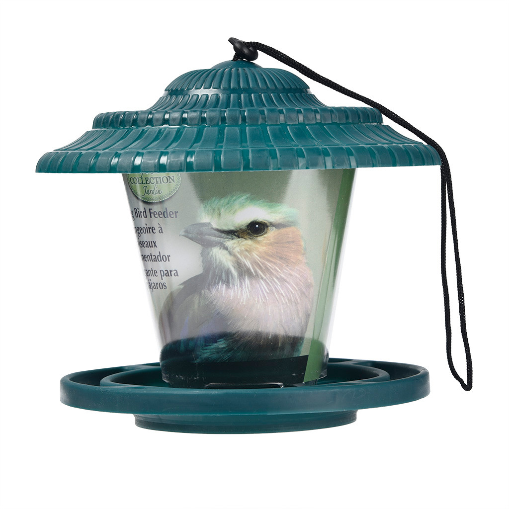 NEUE Vogel Feeder Hängen für Garten Hof Dekoration Sechseck Geformte Mit Dach für Home Office 0129P0. 3: B