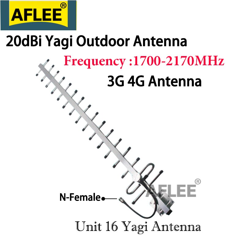 Antena Yagi externa para exteriores, antena 3g 4g LTE 20dBi Gain 2100 3g Yagi 4g 3g 2100 1800