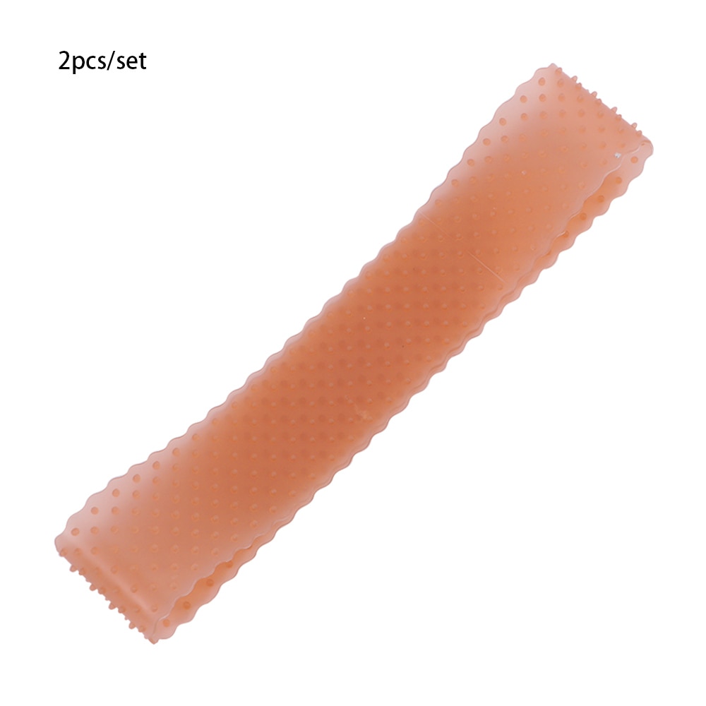 Gennemsigtig silikone pandebånd glider unisex-formet elastisk paryk bånd blonder paryk greb hårbånd til parykker sport yoga: Mørkebrun