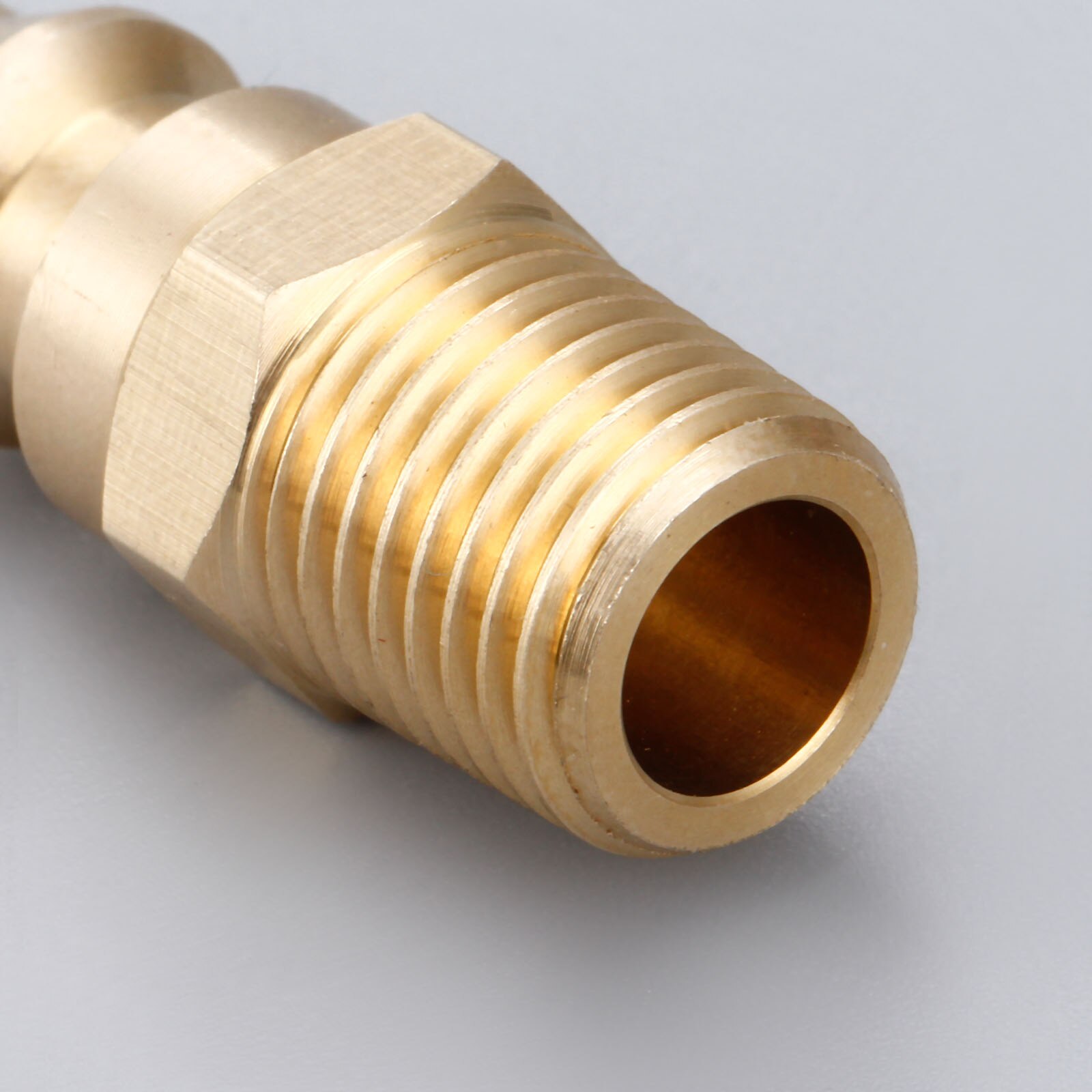 1/4inch Propane Brass Quick Connect Fitting Adapter Male Plug NPT For BBQ And Low Pressure Propane Gas Systems