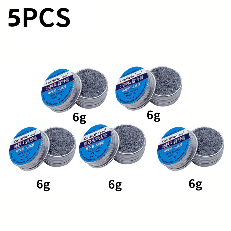 Soldering Iron Tip Tinner Activator Tip Cleaner Remover Lead Free Non-stick Tin Solder Cream for Oxide Head Resurrection: Yellow