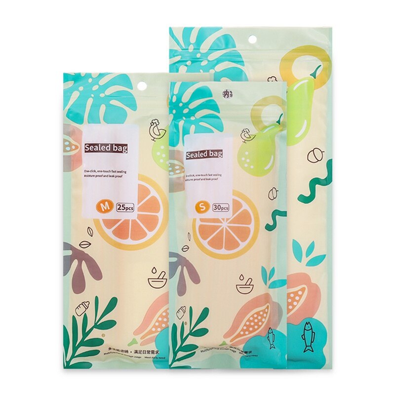 Silicone Food Bag Frosted PEVA Silicone Food Fresh-keeping Bag Reusable Freezer Bag Zipper Leakproof Top Fruits Bag: XW2081A