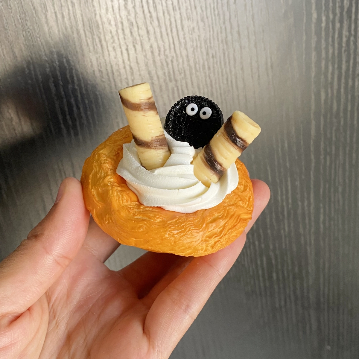 Artificiell tårta dessert leksaker tårta modell realistisk fotografi matsimulering magnetisk kylskåpsdekoration: Ljusrosa