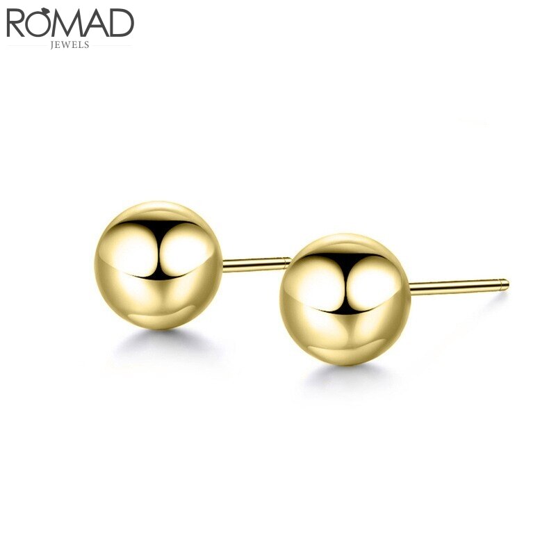 925 Sterling Silver Earrings For Women Small Round Earrings Girl Cartilage Ear Bone Stud Earring Female Geometric Moon aretes R5: Shape 7