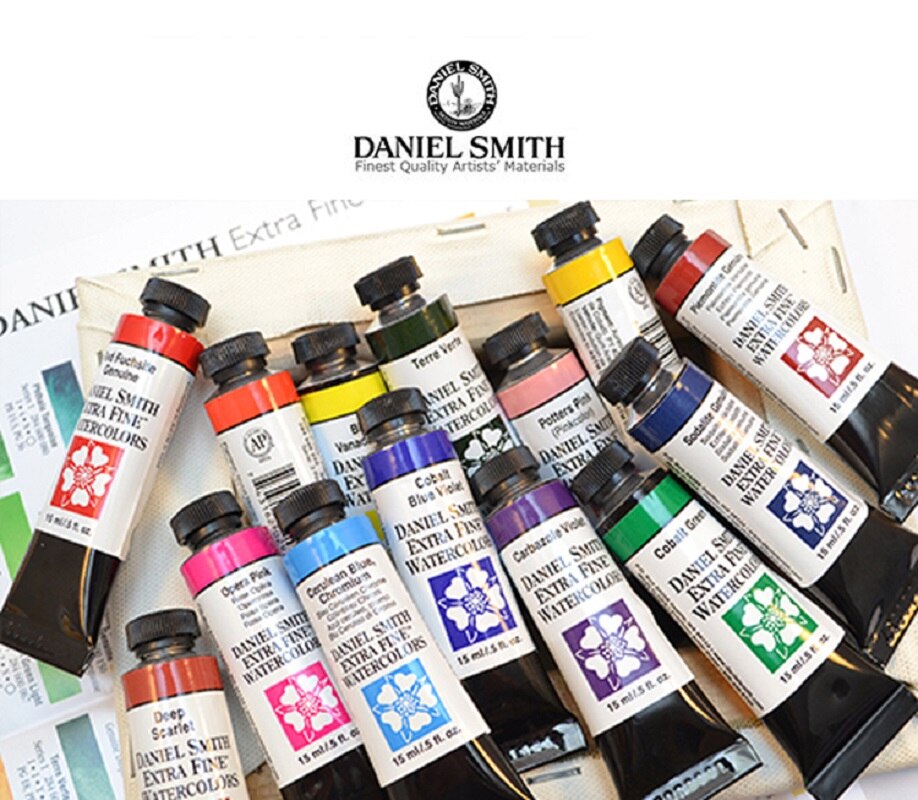 Daniel Smith – peinture à l&#39;aquarelle tubulaire, 15ml, minérale, acuareas, originale, importée